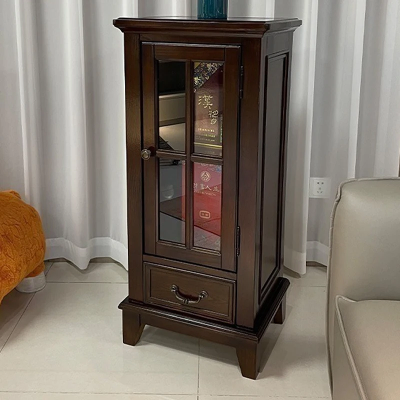 

Vintage Office Wine Rack Miniature Luxury Nordic Art Living Room Vertical Cabinet Wine Rack Square Armoire Corner Wine Cabinet