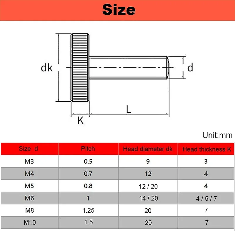 M3 M4 M5 M6 M8 M10 Brass Knurled Flat Head Hand Screws Pure Copper Handle Tighten Screw Thumb Screws Bolts