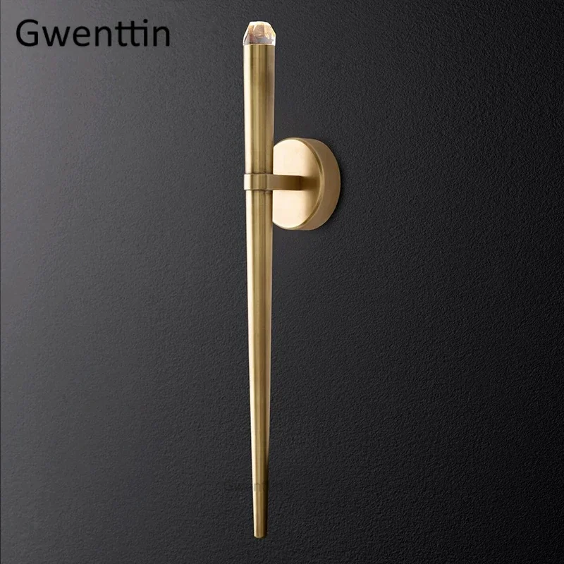 

Роскошные золотые настенные светильники, светодиодные медные бра, зеркальные светильники, современные настенные светильники для ванной комнаты, спальни, лестницы, домашний промышленный декор