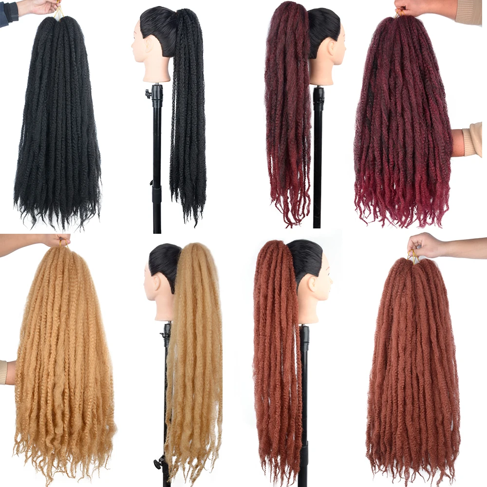 Marley Hair Braids 36 Inch Marley Afro Twist Hair Marley Braiding Hair for Faux Locs Crochet Hair Synthetic Hair Extensions