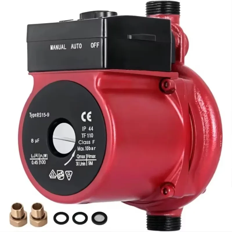 RS25/4-130 RS25/4-180 RS25/6-180 3 speed domestic circulation pump for washer floor Heating System cooling and air-conditioning