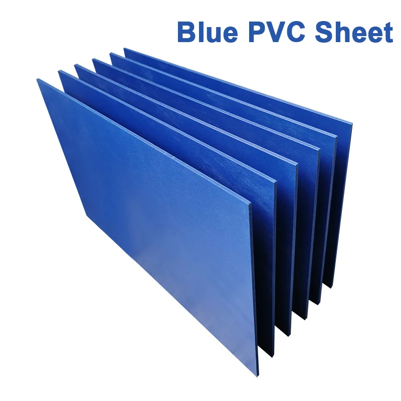 1-4Pcs Blue PVC Plastic Sheet Thick 3/5mm Model Material Flat DIY Plastic Sheet Home Decoration Handicrafts 200X300mm 300X400mm