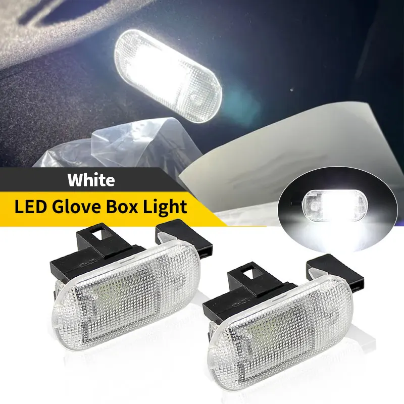 1/2 Uds para VW Bettle Bora variante Caddy Golf variante Suran Spacefox Touran Touareg Skoda Fabia Octivia bombillas LED para guantera