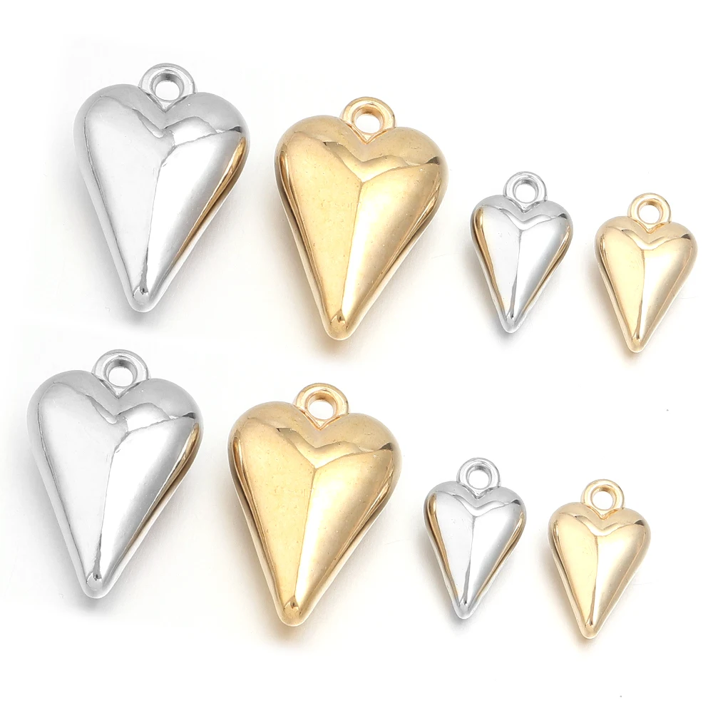 10-20 Stück Herzform CCB Charms Kunststoff Charms Anhänger für Schmuckherstellung DIY handgemachte Halskette Armband Ohrringe Zubehör