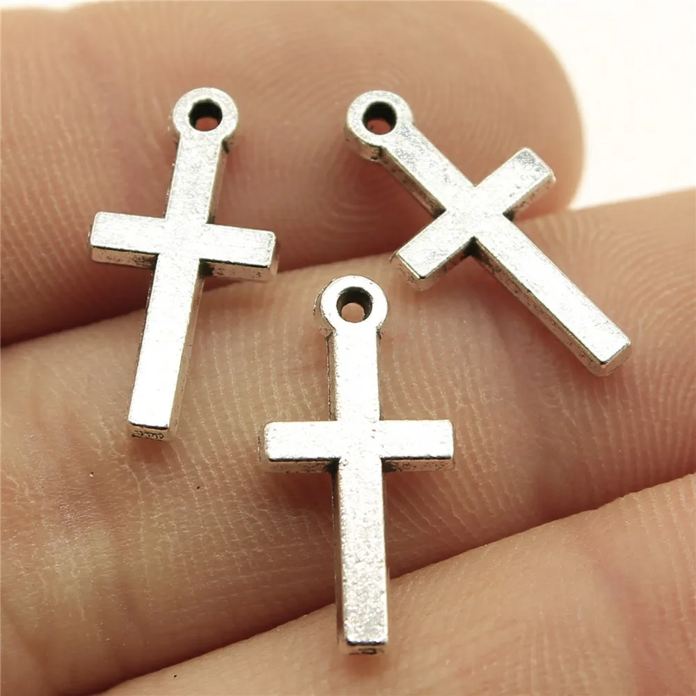20pcs Cross Charms Tibetan Bronze for DIY Jewelry Making