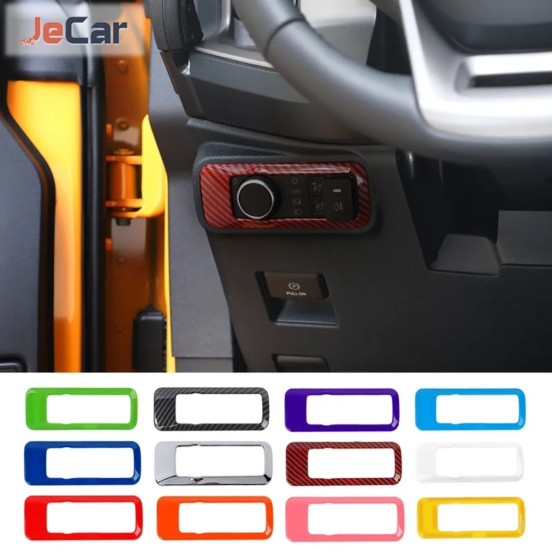 Jecar ABS الداخلية العلوي التبديل زخارف اللوحات يغطي ملصقات واقية لفورد برونكو 2021 2022 اكسسوارات السيارات