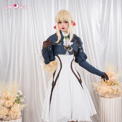 UWOWO Violet Evergarden Cosplay Costume Collab Series: Anime Violet Women Dress Halloween Costumes Full Set