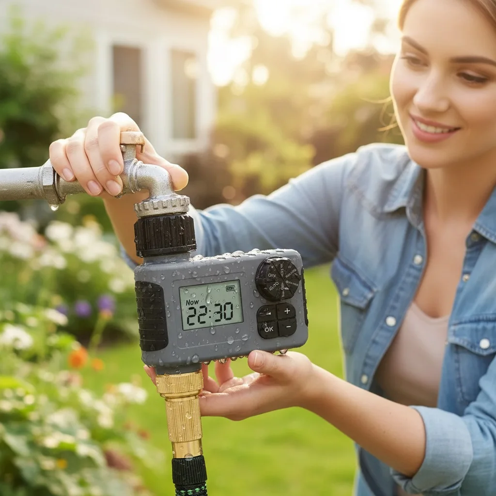 

1-Outlet Water Timers Multifunctional Sprinklers Multi Caliber Adaptation Convenient Installation Youngs Garden Tools