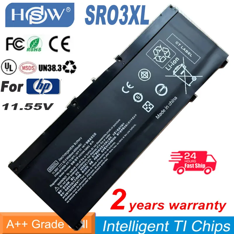 NEW for HP Victus/OMEN 1 2 3 4 5 6nd Laptop Battery SR03XL SR04XL TE03XL TE04XL PG03XL HT03XL TF03XL KI04