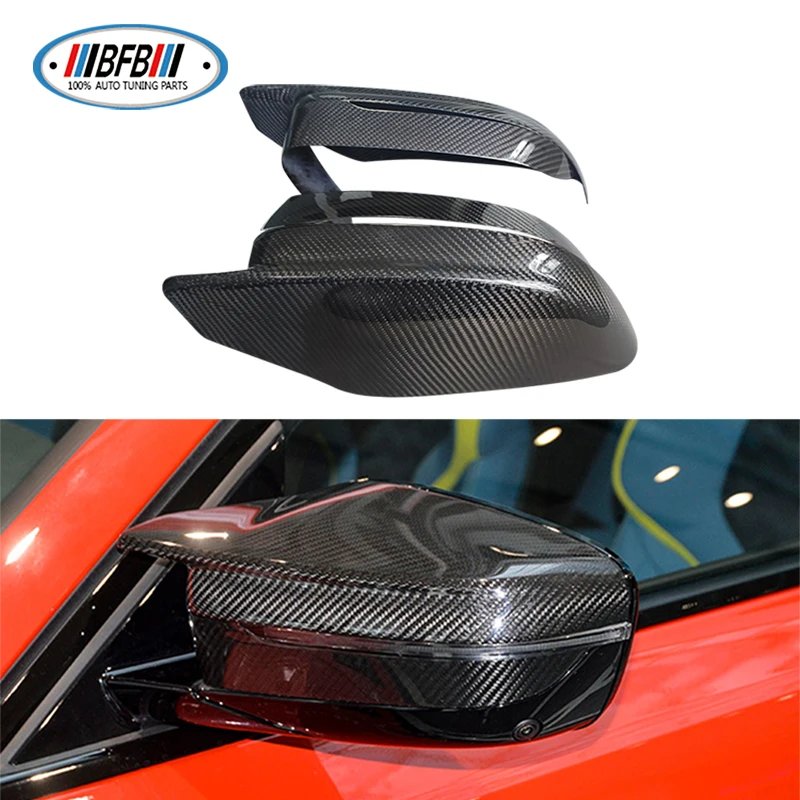 

Rear View Mirror Cover For BMW 2021 M3 G80 M4 G82 Add On Real Carbon Fiber LHD Car Side Door Window Rearview Cap Case Shell