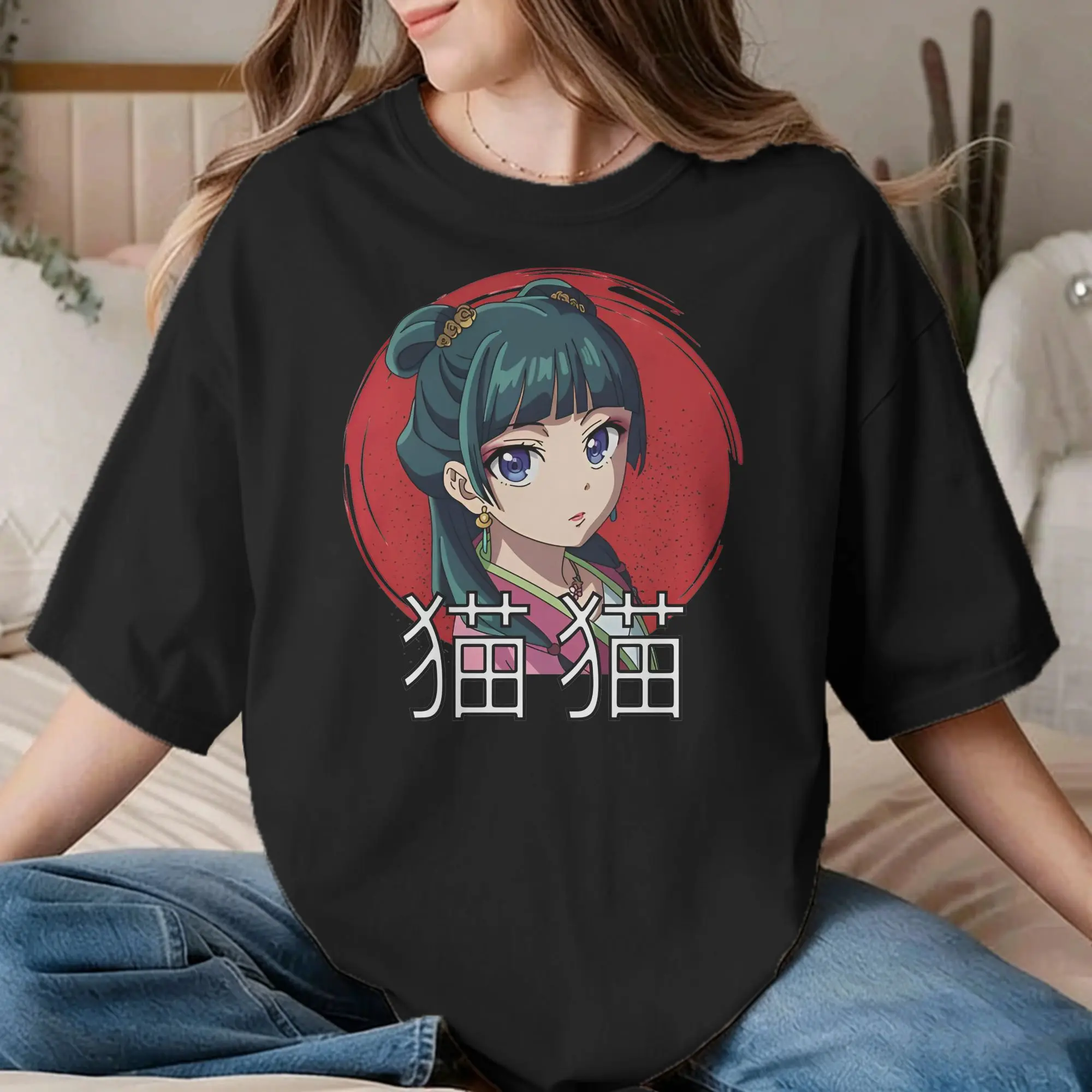 Men Women T-Shirt Maomao Anime Awesome 100% Cotton Tee Shirt The Apothecary Diaries T Shirts Round Neck Tops Plus Size