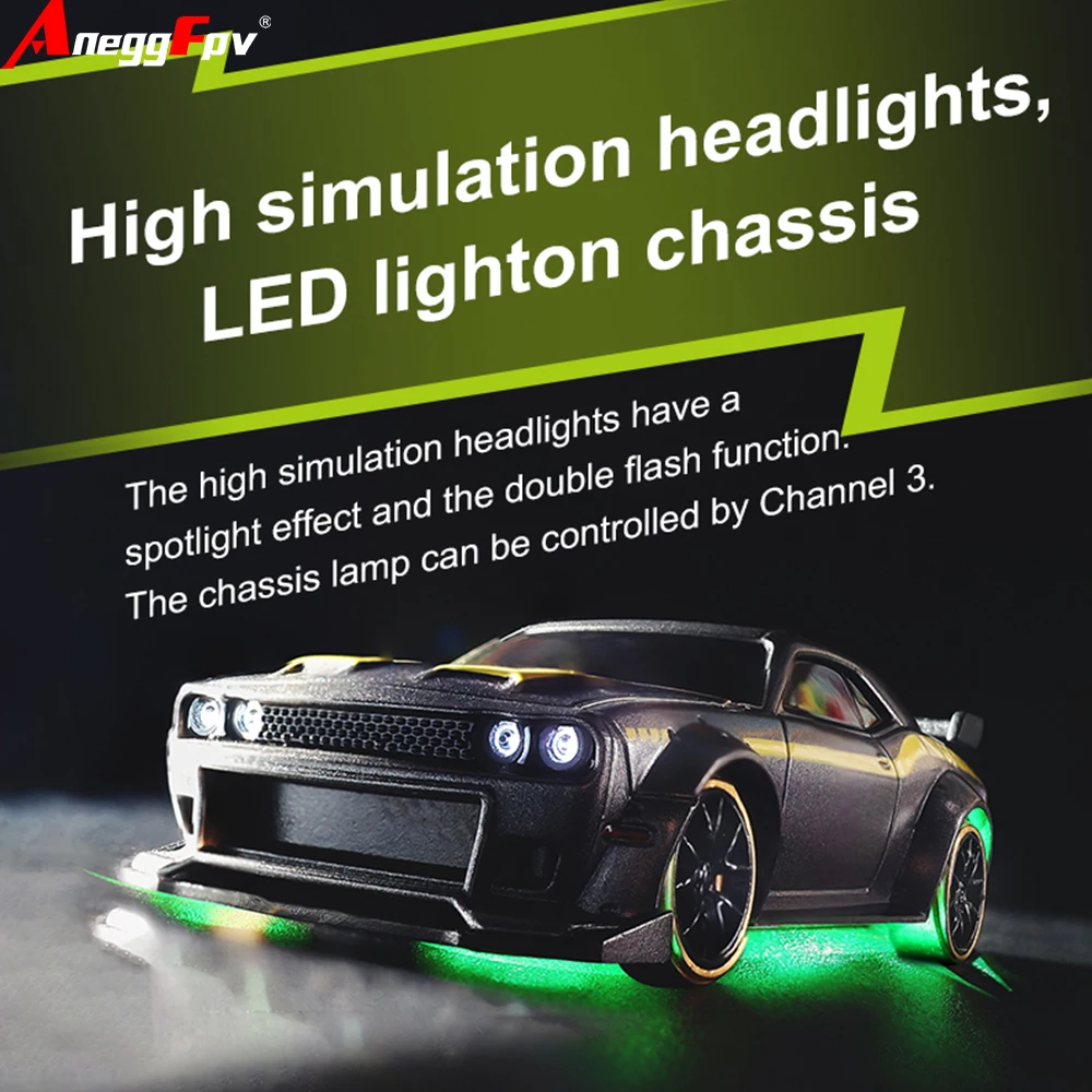 Turbo Racing C65 1:76 RTR RC Drift Car 2.4GHz Full Proportional Built-in Gyro Light Desktop Remote Control Hobby Racing Vehicle
