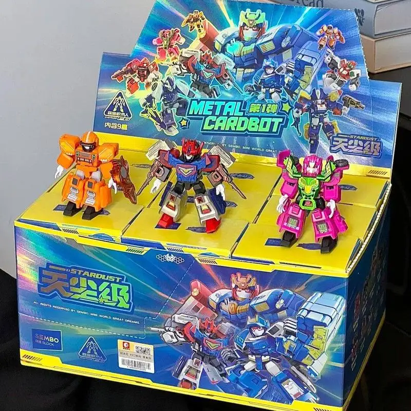 Xuan Ka Fighter Mech Warrior Blind Box Assemble Building Blocks Shiny Metallic Action Figures For Kids Boys Girls Indoor Play view 4