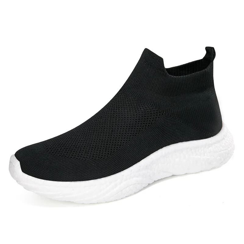 Chaussures de sport tissées coordonnantes pour hommes, chaussures de sport confortables, semelle épaisse, vêtements de loisirs, mode volante, grande taille, nouveau