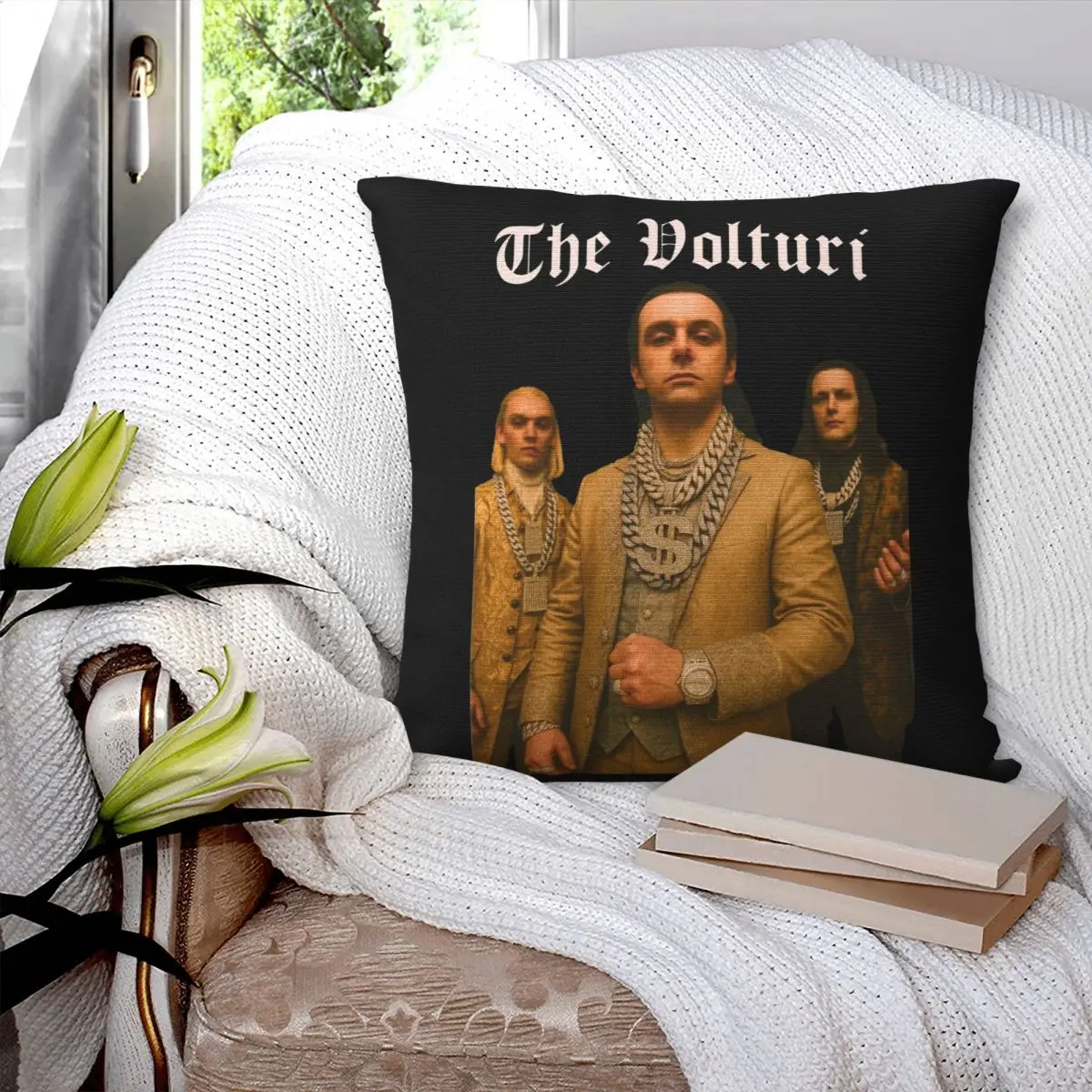 The Volturi 90s Rap Album Cover Twilight Movie Pillowcase Printed Cushion Cover Decorative Throw Pillow Case Cover Home