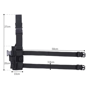 Links- und Rechtsbein -Gun -Holster, Glock 17, M9, P226, CZ 75, Glock 17, Revolver Revolver Airsoft einstellbar, Outdoor Sports Jagd Case 10 Hauptverkäufe Coldre Glock 17 mit Lock - №2