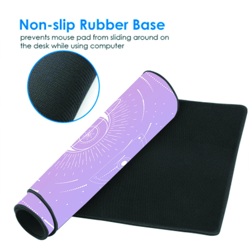 

Romantic Purple & Pink Starry Sky mouse pad with Moon & Star Design. Transform Your Desk into an Enchanting Kawaii Gaming Space!