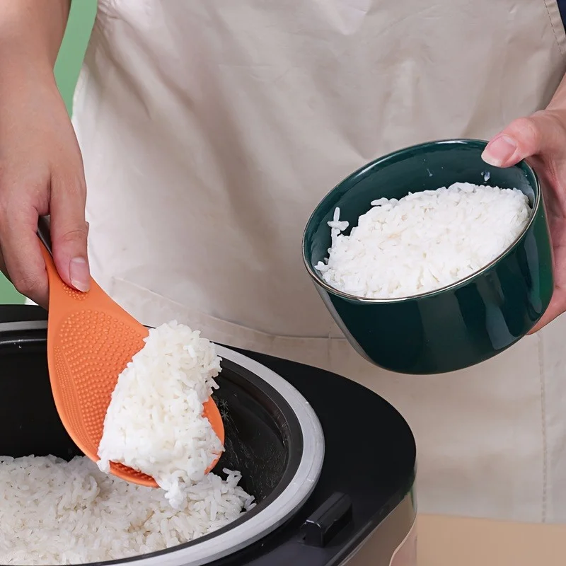 1pc Plastic Rice Shovel, Non-stick Rice Cooker,  Non-stick Rice Spoon, Household Rice Spoon For Beating Rice