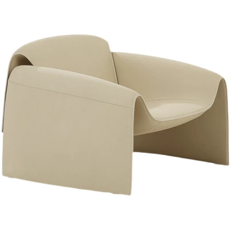 

Single chair Modern office meeting chair Light luxury leather sofa Leisure negotiation Lazy recliner