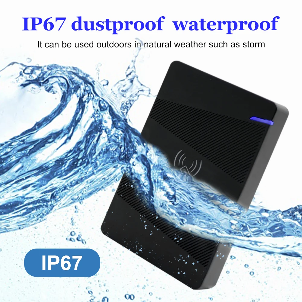 IP68 Waterproof RFID Proximity 125kHz Access Control 10000 User Management Outdoor Access Control System