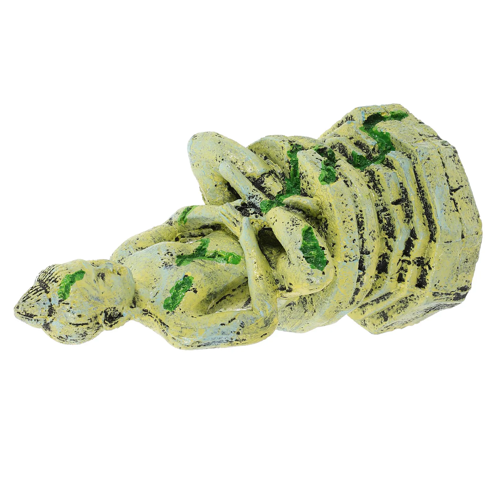 1Pcs Lifelike Resin Sitting Buddha Aquarium Ornament Fish Tank Underwater Decor Safe Non-Toxic Long-Lasting Fade-Resistant
