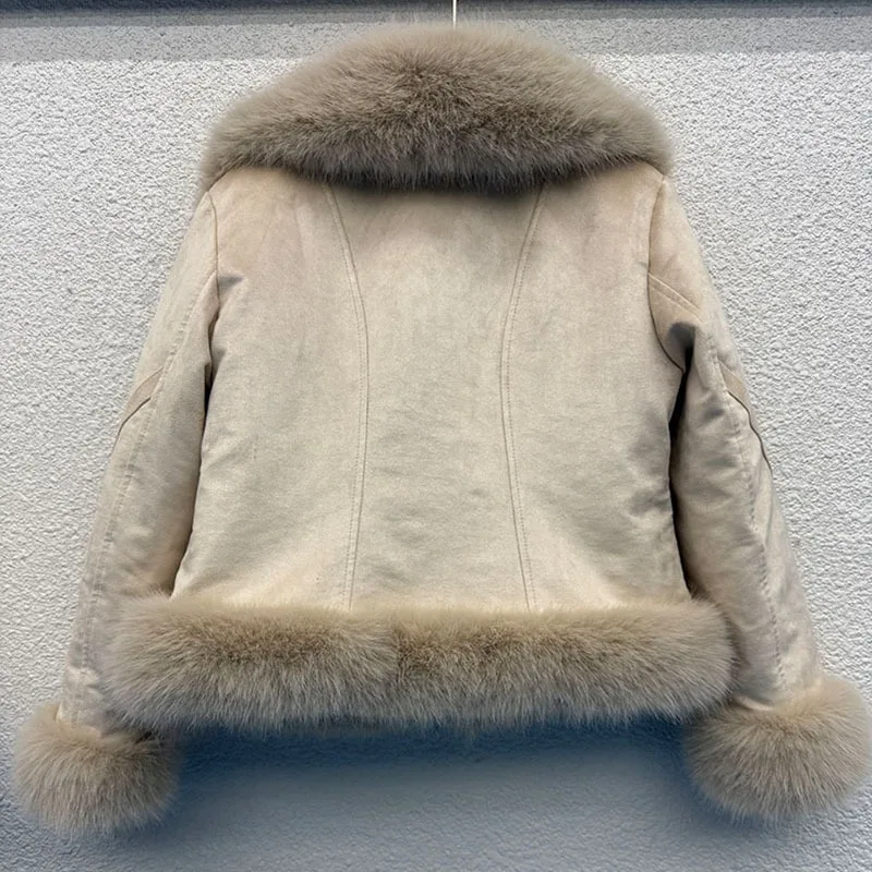 Women's Clothing Winter New Arrivals Women's Faux Fox Fur Quilted Casual Stylish Fur Coat Loose Fit High Quality Faux Fur