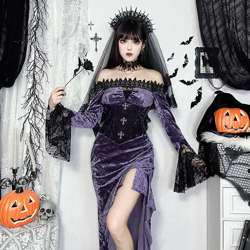 carnival costumes for women sexi clothes for women Mesh dress women's evening party dresses gothic woman Winter clothes 2024