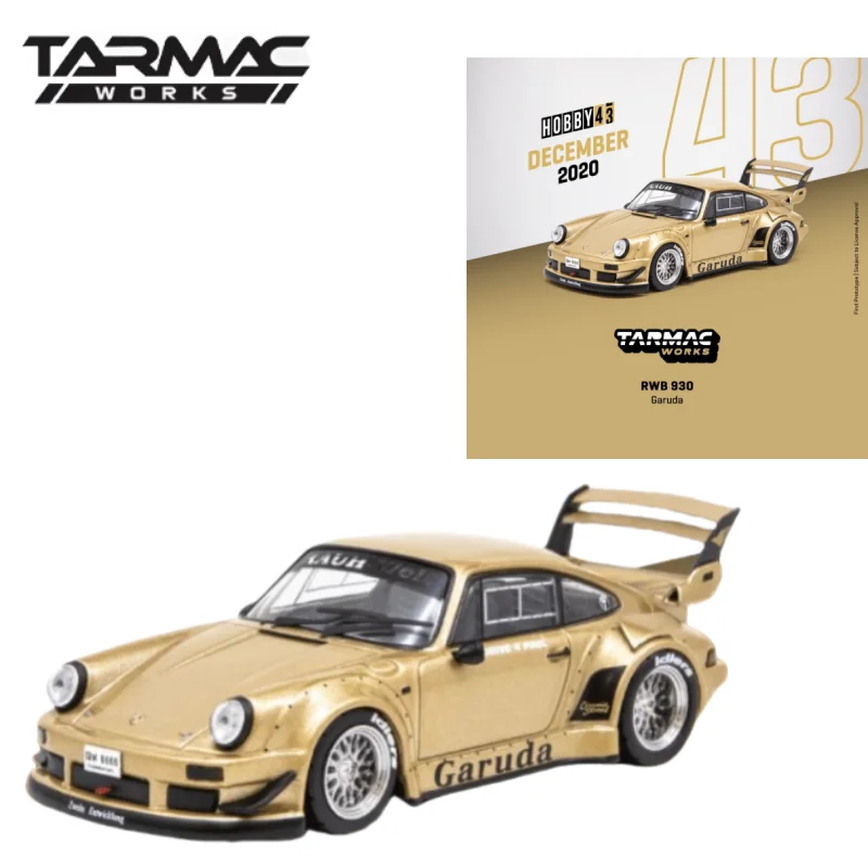 

1/43 RWB 930 Литая под давлением миниатюрная модель автомобиля из сплава Garuda в наличии, праздничная подарочная игрушка для мальчиков, коллекционный декоративный предмет для взрослых.