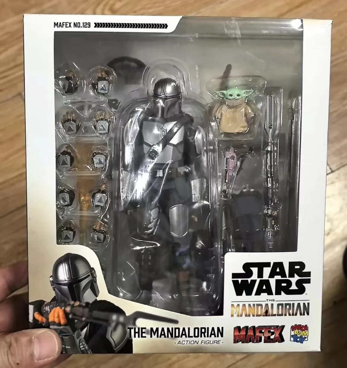 100% Original Mafex 129 The Mandalorian 1.0 Anime Action Figures Model Toys Collection Figura In Stock Gifts