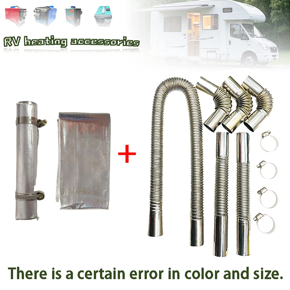 

Parking heater stainless steel exhaust pipe+exhaust pipe sleeve heating exhaust pipe chimney exhaust gas automotive parts