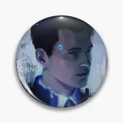 Detroit: Become Human Connor RK800 Android Pin Buttons Brooches  Jewelry Accessory Customize Brooch Fashion Lapel Badges