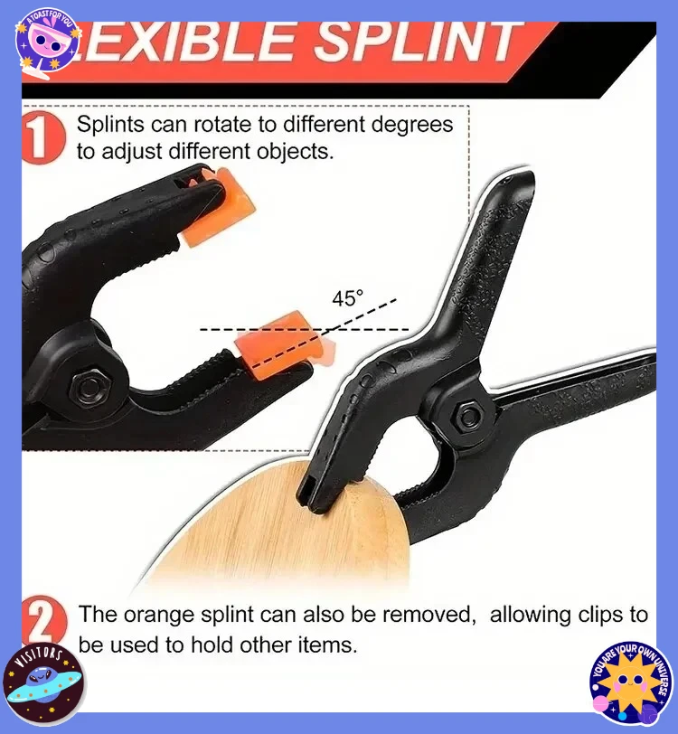 

3-дюймовые пружинные зажимы, сверхмощный пластик для фона, муслиновая парусиновая бумага, хромакей, зажим для экрана, инструмент для фотостудии, плотника