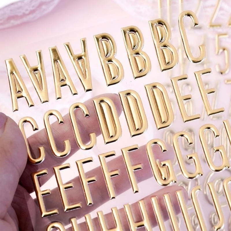 Металлический номерной номерной наклейку на стикер для скрапбукинга журнал.