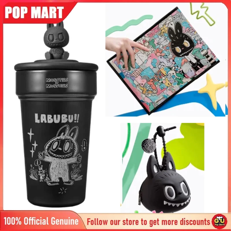 

Popmart The Monsters Labubu 10th Anniversary Series Labubu Pheripheral Water Cup Earphone Case Laptop Bag Cute Surprise Gifts