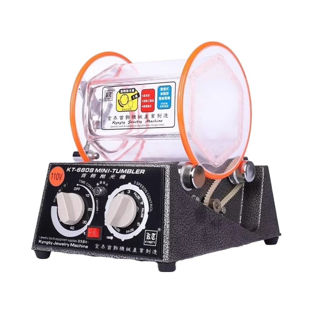 

Stainless Steel Jewelry Polisher Tumbler Rotary 3kg 6.6 Lbs Capacity Surface Polisher 45W Motor Mini Jewelry Tumbler Machine