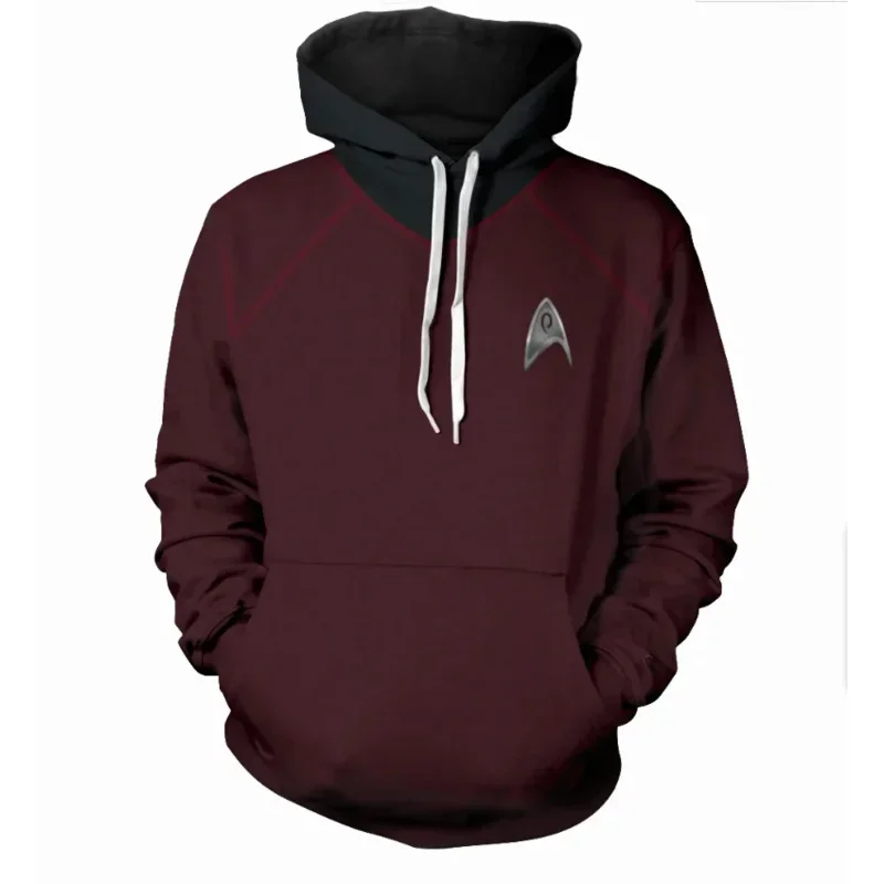 New Star Falle Star Trek Loose Kids Adults Hoodie Long Sleeve Streetwear Cosplay Sweatshirt Hoodies Top  Coat Pullover Hooded M1