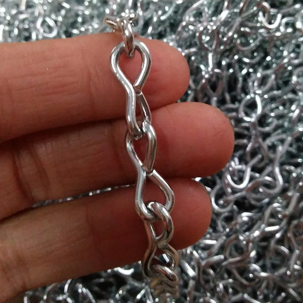 

2 pcs Basketball Net Heavy Duty Rust-Proof Iron Chain For Outdoor Indoor Use Durable Chain Net For Basketball Hoop