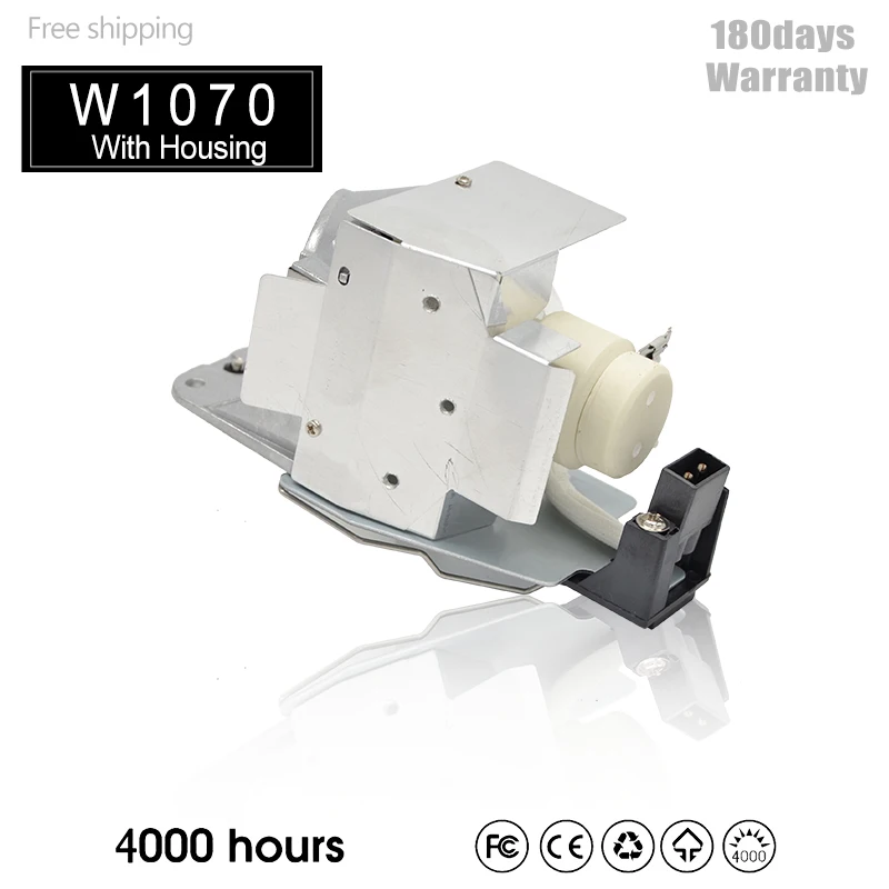 Lámpara de Proyector Compatible con W1070 W1070+ W1080 W1080ST HT1085ST HT1075, P-VIP 240/0.8 E20.9 para BenQ 5J.J7L05.001 5J.J9H05.00
