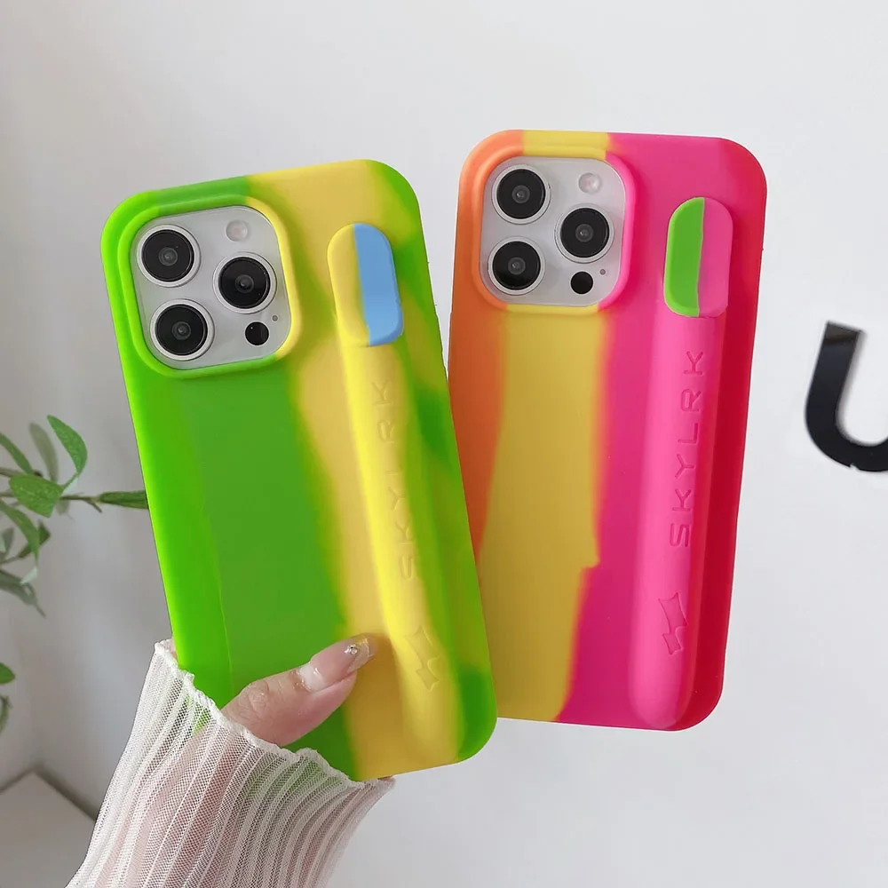 

2025 New Insert Cigarette Card Slot Soft Silicone Phone Case For iPhone 17 16 15 Pro Max 14 13 12 Pro Max 11 Shockproof Cover