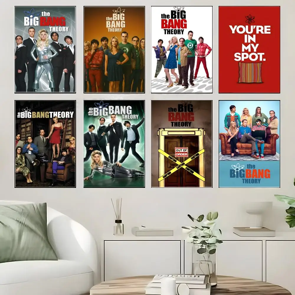Comedy TV Series T-The Big Bang Theory Poster Crease Free Waterproof Durable All Space Wall Decor