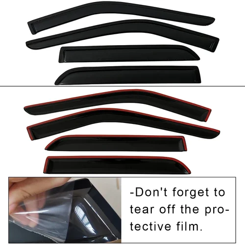 Imagen 2 del producto Visera de ventana para SUBARU FORESTER SH 2009 2010 2011 2012 2013 visera de puerta resistente al agua protectores de lluvia y sol laterales