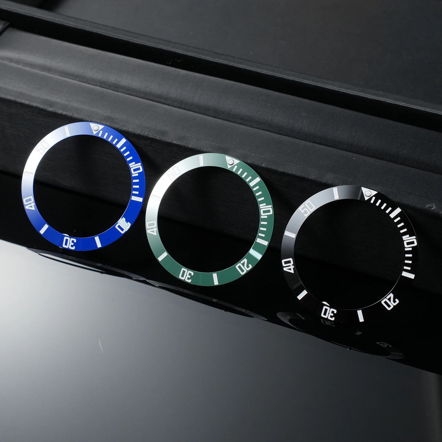 Ceramic ring for Casio Duro 2784 MDV-106 MDV-107 digital scale 12 o'clock luminous bead swordfish Scale circle parts 41x32.8mm