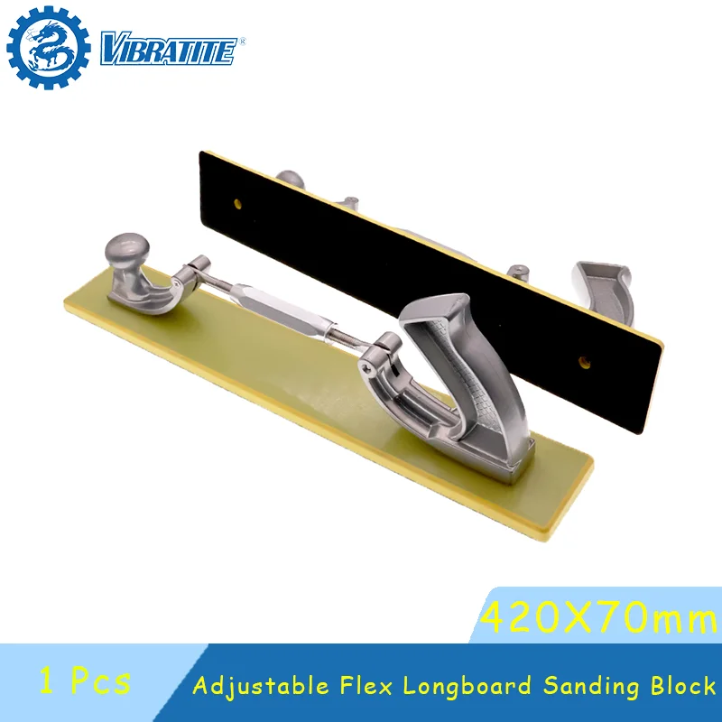 Adjustable Flex Longboard Sanding Block 420X70mm Hook & Loop Hand Sanding Board 1 Pcs Curved Contour Sander for Auto Body Paint
