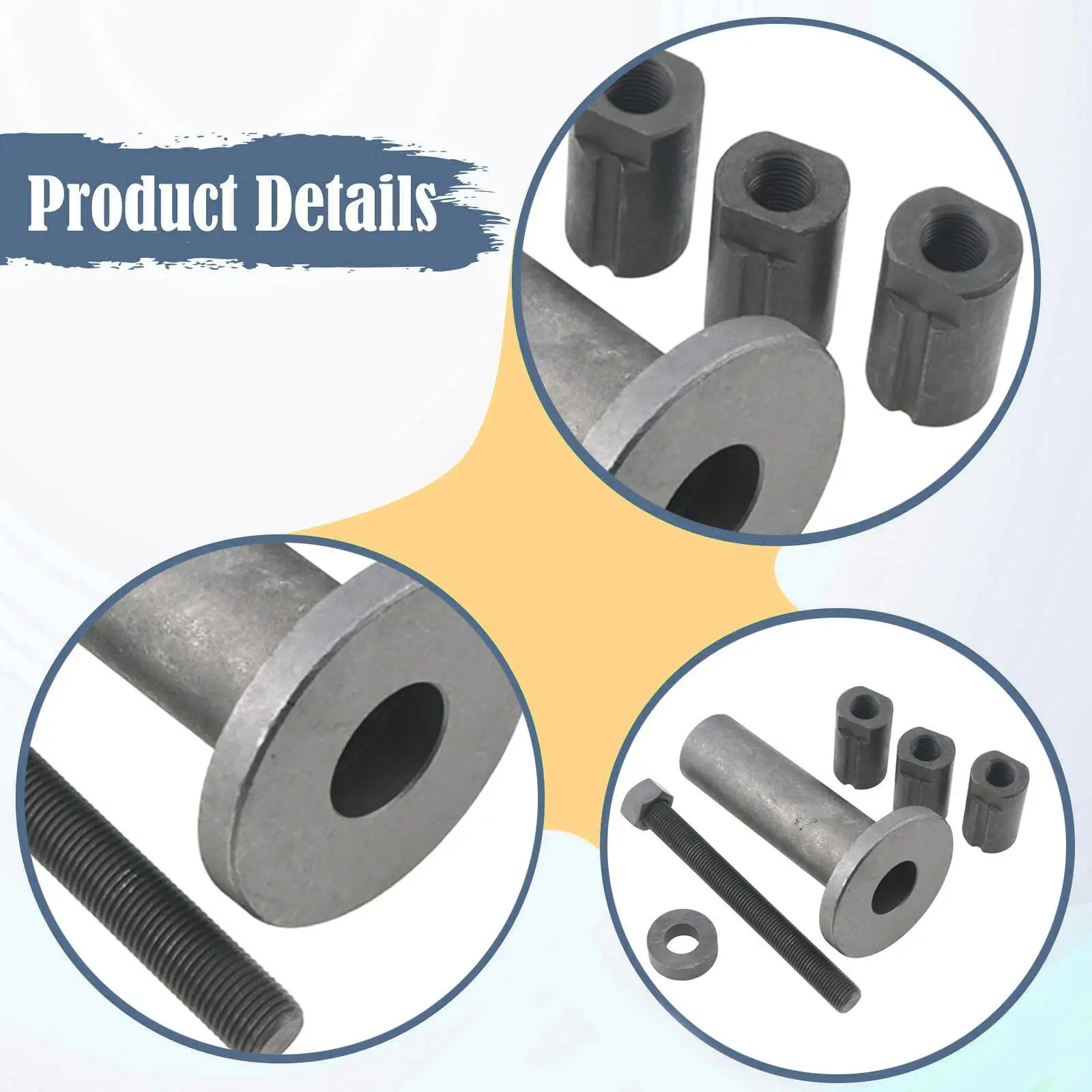 Motorcycle Crankshaft Installer Tool Specialty Good Performance Equipped with M10 M12 M14 Adaptors Replacement Repair Tool