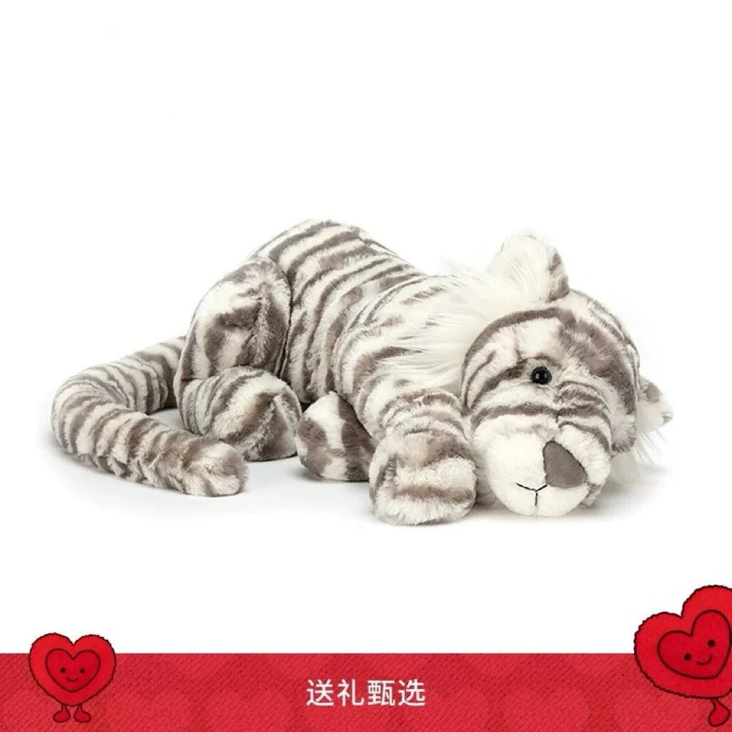 

UK Jellycat Sacha Snow Tiger Cute Comfort Plush Doll Stuffed Animal Birthday Gift Companion Toy Present