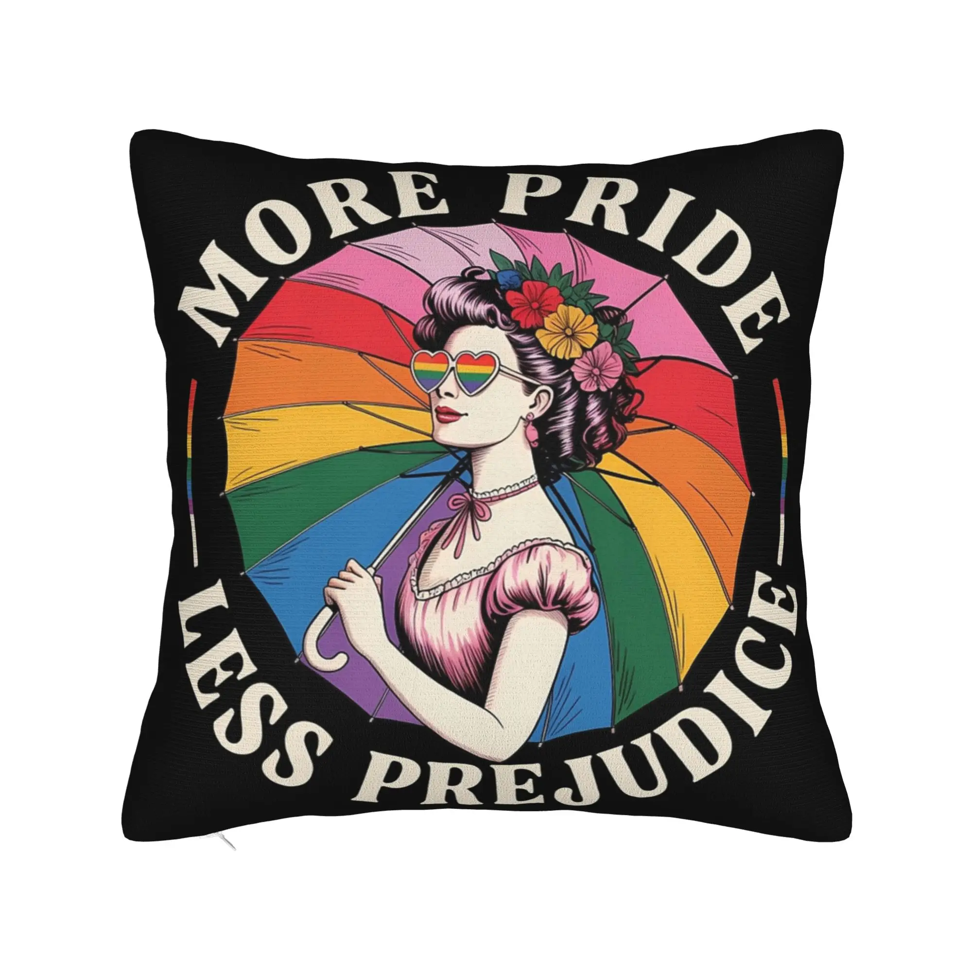 Decorative Pillowcases More Pride Less Prejudice  Product Car  Pillow Case Cover Square Style Multi Size