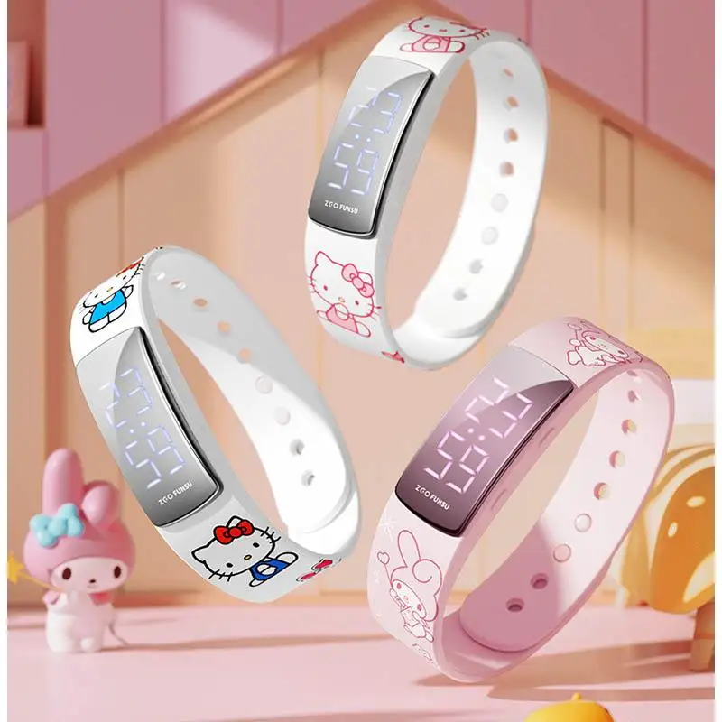 

Sanrio Cinnamoroll My Melody Usb часы спортивный умный Браслет Водонепроницаемый Шагомер для сна умный монитор подарок для ребенка