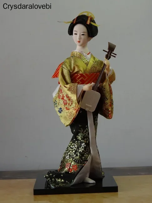 Geisha Figurines Dolls Gift Crafts Collection Kawaii Japanese Lovely with Beautiful House Kimono Office Decoration Miniatures