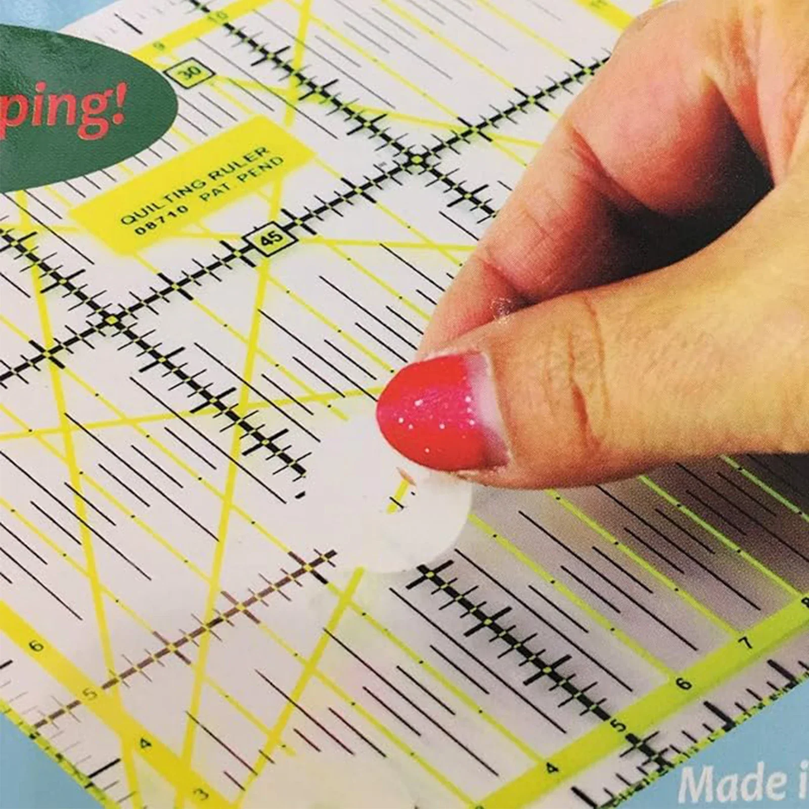 48 قطعة إجمالية-24 كبيرة و24 مقابض سيليكون صغيرة غير قابلة للانزلاق لقوالب اللحاف، مساطر اللحف، حلقات دعم لاصقة أداة خياطة #4