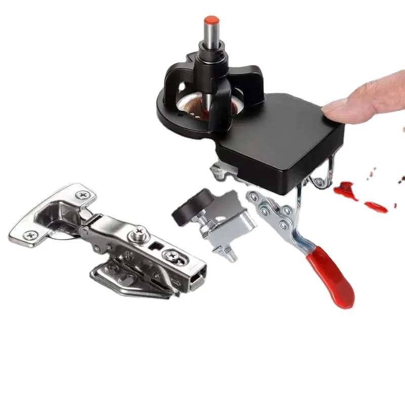 L-HT1267 Woodworking 35mm Hinge Hole Puncher Cabinet Door Panel Hinge Mounting Positioning Drilling Installation Auxiliary Tool